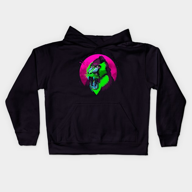 Crazy Monkey Kids Hoodie by albertocubatas